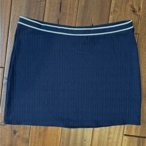 H&M Navy Blue Mini Skirt with Stripe